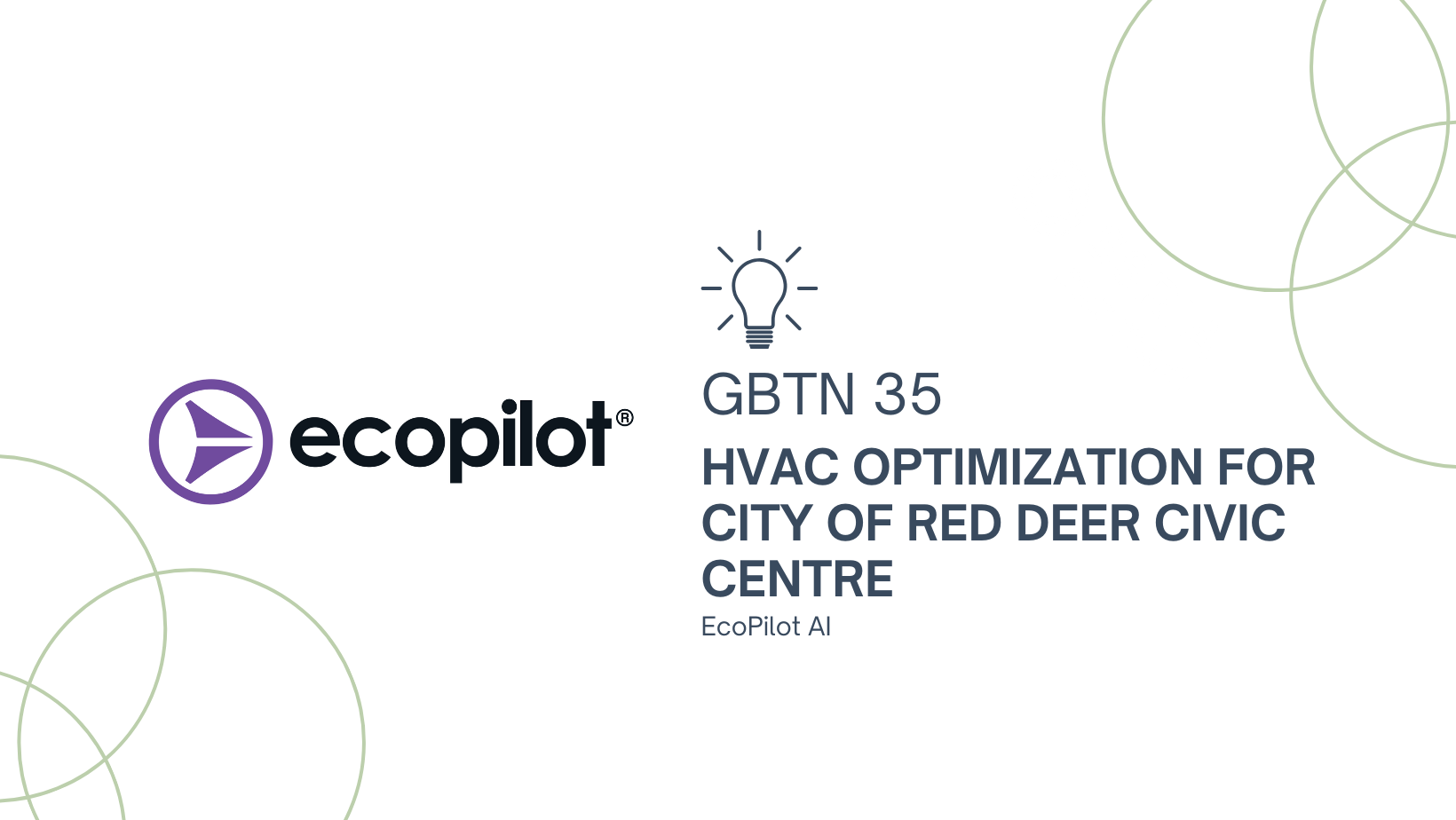 GBTN35 – HVAC Optimization for City of Red Deer Civic Centre